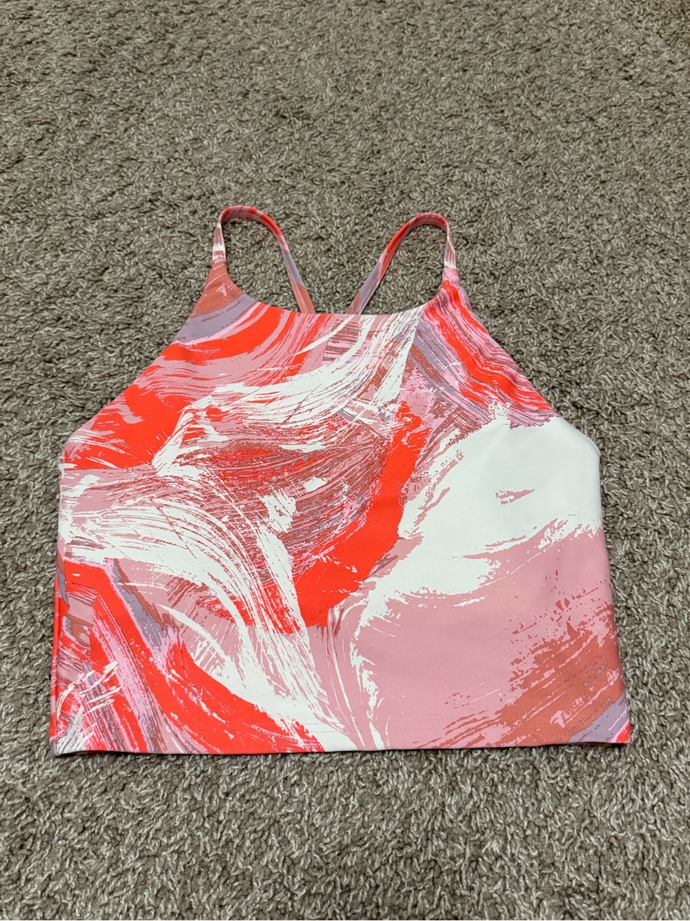Old Navy Active Paintbrush Print Sports Bra Size Medium